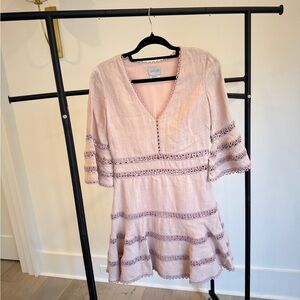 SAYLOR Blush Lavender Detail Dress